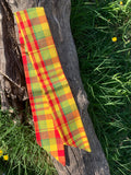 Bandeau en Madras - 100% Coton - Multicolore Fait Main - MALOU au Fil des Saisons