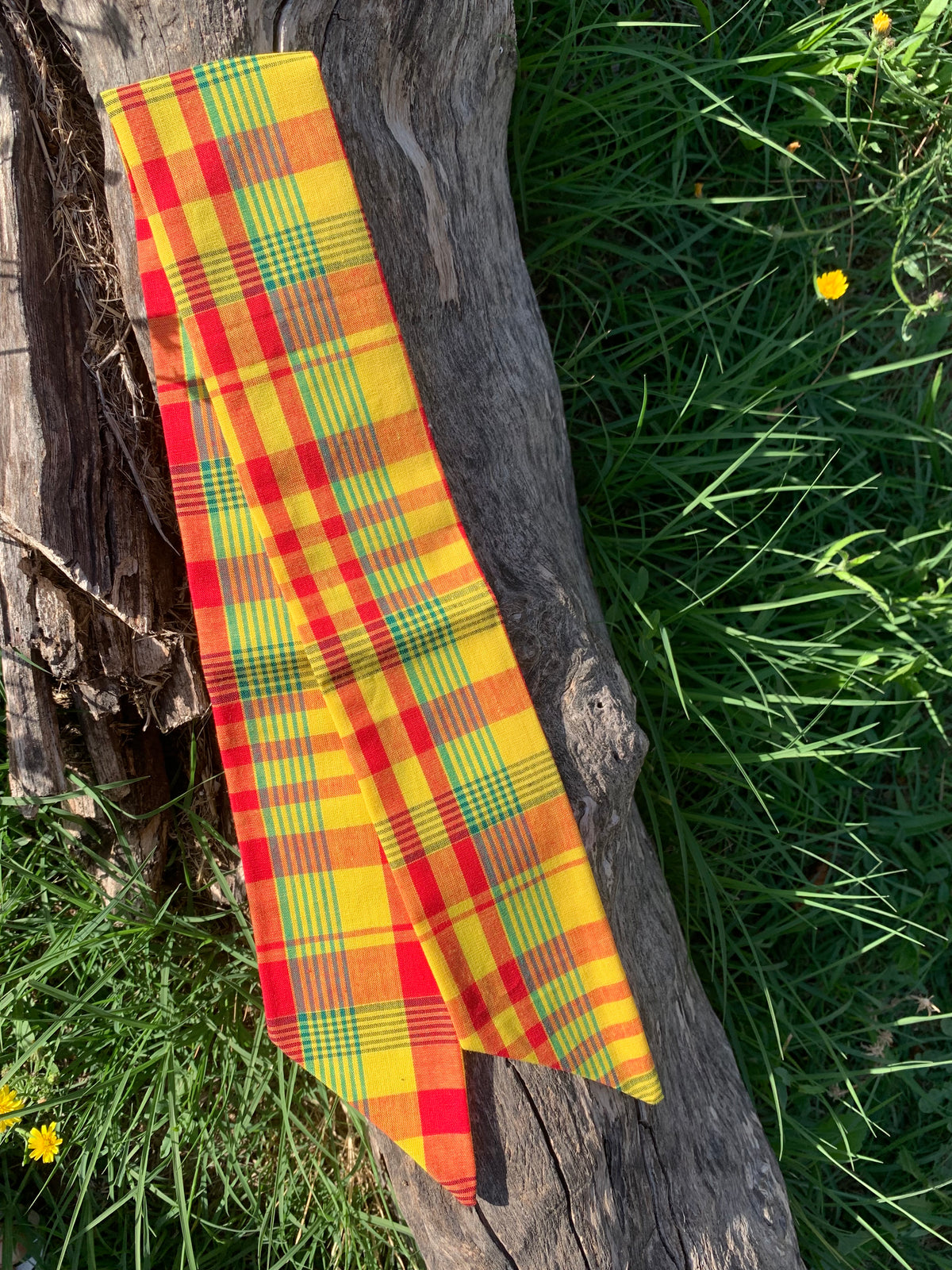 Bandeau en Madras - 100% Coton - Multicolore Fait Main - MALOU au Fil des Saisons